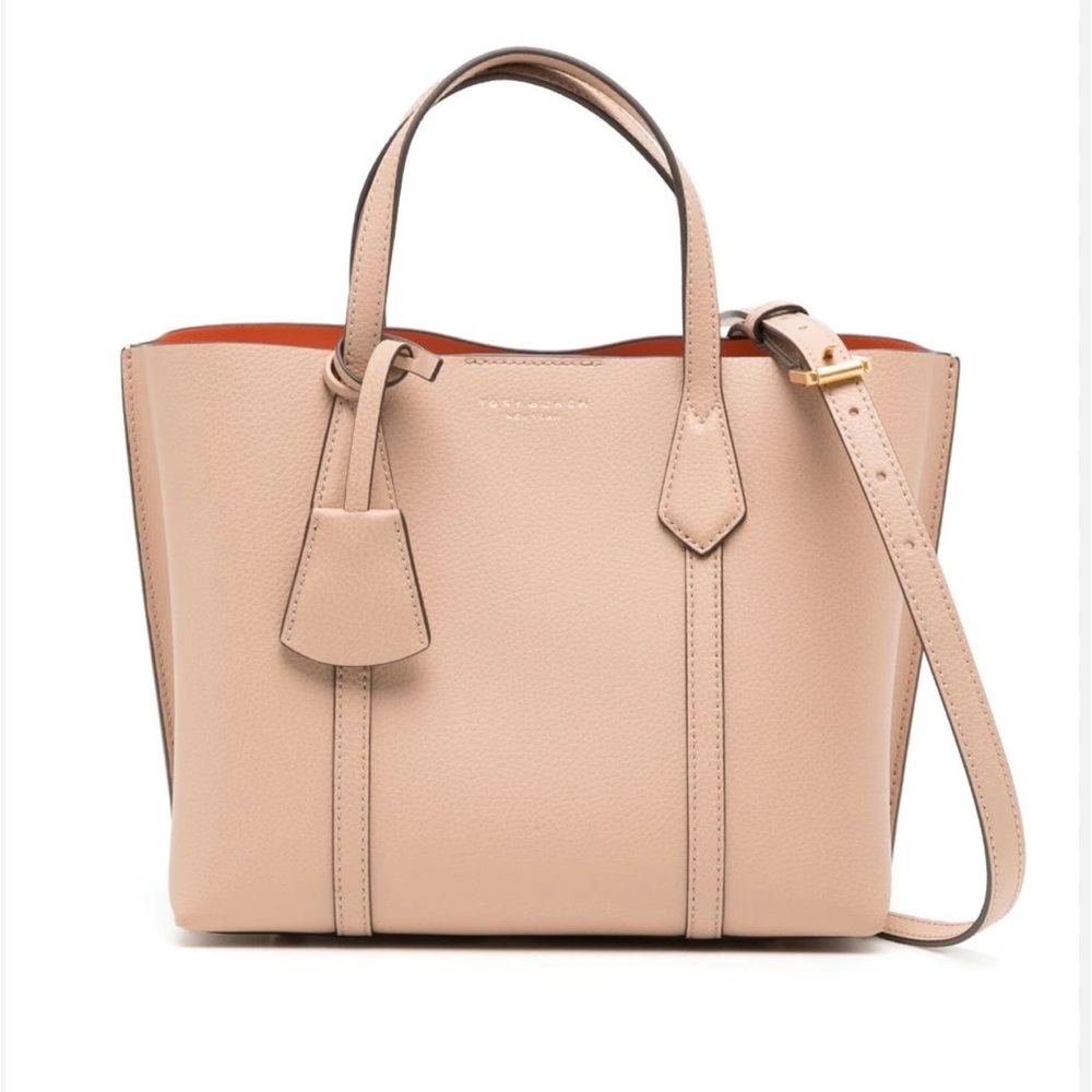 Tory Burch - pink small perry triple compartment tote/crossbody bag
